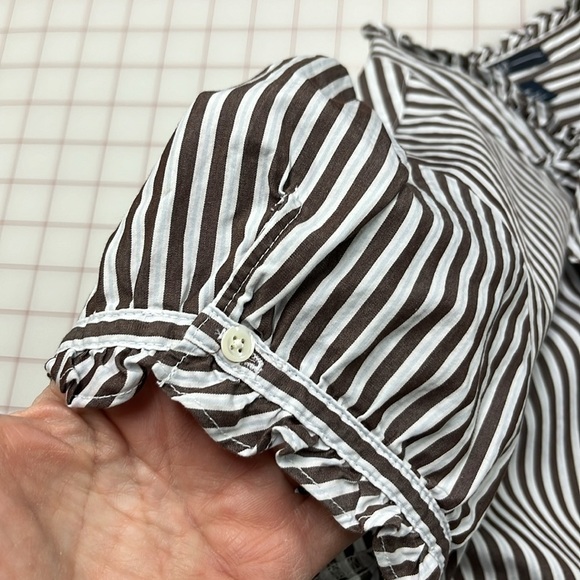 GAP Black and White Striped Blouse - Picture 6 of 16